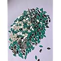 Eye Shape Mirror kit for Jewellery Making,Other Craft Work (Total-200 Pieces) Free Fabric Glue Cone (Eye Shape)