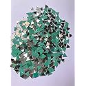 Kavya Fashion Triangle Shape Mirror kit for Jewellery Making,Other Craft Work (Total-200 Pieces) Free Fabric Glue Cone (Triangle Shape)