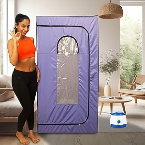 kawachi portable steam sauna bath for health and beauty  foldable detox spa with 15l steam generator  home use for weight loss skin glow stress relief amp relaxation