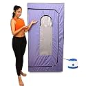 Kawachi Portable Full-Body Steam Sauna Bath with 750W Steam Generator, Foldable Tent & Plastic Stool – 1.5L Home Spa for Detox, Relaxation & Weight-Loss Therapy Violet