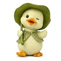 Kawaii Duck Figurine Desk Decor Whimsical Decor for Home Office Plant Pot
