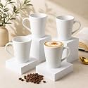 Kawaii Large Stoneware Coffee Mug 350 ml, White, Glossy Finish