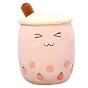 Kawaii Stuffed Bubble Tea Doll Plush Boba Milk Tea Cup Pillow Toy for Kid