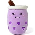 Kawaii Stuffed Bubble Tea Doll Plush Boba Milk Tea Cup Pillow Toy for Kid
