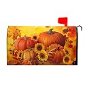 Kawani Fall Magnetic Overside Mailbox Covers 25 X 21 Inch Autumn Harvest Sunflower Mailbox Wraps Cover Farmhouse Seasonal Letterbox Covers Mailbox Decorations for Home Garden Yard Outdoor Outside