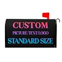 Kawani Personalized Custom Mailbox Covers Magnetic Standard Size 18x21 Inch Add Photo Picture Name Logo Text Uniqu Mailbox Wraps Customized Seasonal Post Letter Box Cover for Home Gadern Decor