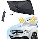 Kawax Windshield Sun Shade Umbrella - Foldable Car Umbrella Sunshade Cover UV Block Car Front Window