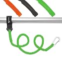Kayak Paddle Leash Kayak Rod Leash Kayak Paddle Lanyard Stretchable Coiled Lanyard Leash Kayak Fishing Accessories for Kayak and Paddles