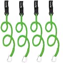 Kayak Paddle Leash Kayak Rod Leash Kayak Paddle Lanyard Stretchable Coiled Lanyard Leash Kayak Fishing Accessories for Kayak and Paddles
