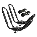 Kayak Roof Rack, 1 Pair J-Bar Roof Rack with 2 Ropes. Heavy Duty Kayak Roof Carrier for Your Canoe SUV and Trucks