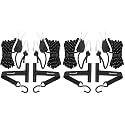 Kayak Tie Down Straps Kit – Bow &amp; Stern Loops, Heavy Duty Ratchet Straps, Anchor Points &amp; Secure Tying Kit for Canoes, Kayaks, Paddleboards, and Watercraft (Pack of 2)