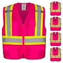 KAYGO Reflective High Vis Safety Vest with Pockets for Men and Women KG0100