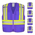 KAYGO Reflective High Vis Safety Vest with Pockets for Men and Women KG0100