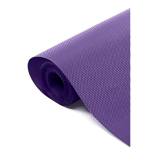 kayjen 45cmx15m purple food grade eva anti slip matsheet for fridge kitchen drawer shelf liner table diamond texture purple