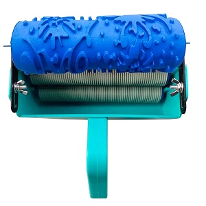kayra decor design roller for wall painting - 5 inches machine with flower design texture roller roller062y
