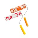 Kayra Decor Design Roller for Wall Painting - 9 Inches Flocking Roller with Chrome Handle (ROLLNO31-35) Pack - 2