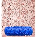 Kayra Decor Design Roller for Wall Painting - 5 inches Machine with Flower Design Texture Roller COMBO100Y-5