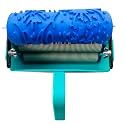Kayra Decor Design Roller for Wall Painting - 5 inches Machine with Flower Design Texture Roller (ROLLER062Y)