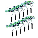 Kayra Decor Design Roller for Wall Painting - 9 Inches Flower Design Flocking Roller with Chrome Handle (ROLLNO37-12) Pack - 12