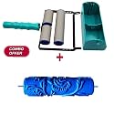 Kayra Decor Peony Pattern Wall Decor DIY 7 inch Silicone Rubber Paint Roller Brush for Your Wall (Blue)