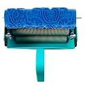 Kayra Decor Design Roller for Wall Painting - 7 inches Machine with Flower Design Texture Roller (SEVEN034C)