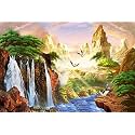 Kayra Decor Nature and Its Beauty 3D Wallpaper Print Decal Deco Indoor Wall Mural for Living Room, Bedroom (Height 60" x Width 84")