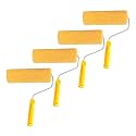 Kayra Decor Texture Roller for Wall Painting - 9 Inches Texture Roller with Chrome Handle (ROLLTEX9-1-4) - Pack of 4