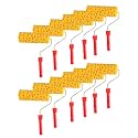Kayra Decor Texture Roller for Wall Painting - 9 Inches Honeycomb Texture Roller with Chrome Handle (ROLLTEX9-2-12) - Pack of 12