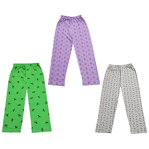 kayu kid39s boy39s and girl39s printed cotton regular fittrack pant pyjama pack of 3