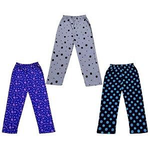 kayu kid39s boy39s and girl39s printed cotton regular fittrack pant pyjama pack of 3