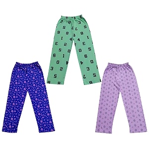kayu kid39s boy39s and girl39s printed cotton regular fittrack pant pyjama pack of 3