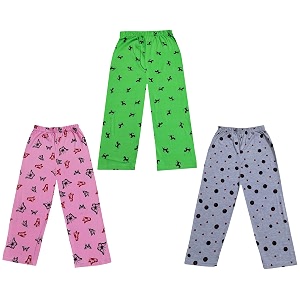 kayu kid39s boy39s and girl39s printed cotton regular fittrack pant pyjama pack of 3