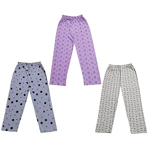 kayu kid39s boy39s and girl39s printed cotton regular fittrack pant pyjama pack of 3