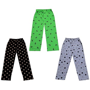 kayu kid39s boy39s and girl39s printed cotton regular fittrack pant pyjama pack of 3