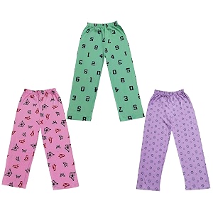 kayu kid39s boy39s and girl39s printed cotton regular fittrack pant pyjama pack of 3