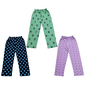 kayu kid39s boy39s and girl39s printed cotton regular fittrack pant pyjama pack of 3