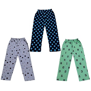 kayu kid39s boy39s and girl39s printed cotton regular fittrack pant pyjama pack of 3
