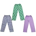 KAYU™ Kid's Boy's and Girl's Printed Cotton Regular Fit/Track Pant |Pyjama [Pack of 3]