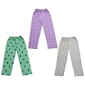 KAYU™ Kid's Boy's and Girl's Printed Cotton Regular Fit/Track Pant |Pyjama [Pack of 3]