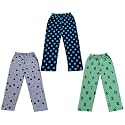 KAYU™ Kid's Boy's and Girl's Printed Cotton Regular Fit/Track Pant |Pyjama [Pack of 3]