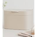 KAZAI. Compost Bin Kitchen 'Elin' | 1.2 GAL / 4.5L Countertop Compost Bin with Lid & Carbon Filter | Odor-Free, Dishwasher Safe, with Inner Bucket | Small Indoor Kitchen Composter | Taupe