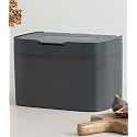 KAZAI. Compost Bin Kitchen 'Elin' | 1.2 GAL / 4.5L Countertop Compost Bin with Lid & Carbon Filter | Odor-Free, Dishwasher Safe, with Inner Bucket | Small Indoor Kitchen Composter | Graphite-Black