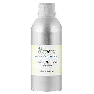 kazima carrot seed carrier oil - 100 pure natural amp undiluted for skin care amp hair care 500ml