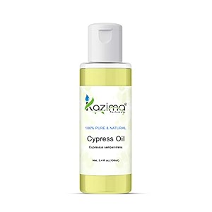 kazima cypress essential oil  pure amp natural essential oil for skin hair amp face  aromatherapy diffuser humidifier massage spa home fragrance amp diy beauty  100 ml