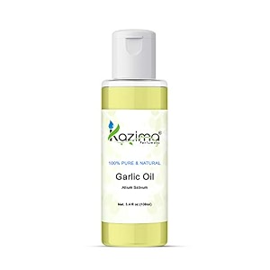 kazima garlic essential oil - pure amp natural undiluted oil for hair care scalp care aromatherapy diffuser diy skincare hair oil blends amp cosmetic making 15 ml