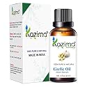KAZIMA Garlic Essential Oil - Pure &amp; Natural Undiluted Oil for Hair Care, Scalp Care, Aromatherapy, Diffuser, DIY Skincare, Hair Oil Blends &amp; Cosmetic Making, 15 ml