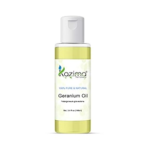 kazima geranium essential oil - 100 pure natural amp undiluted for skin care amp hair care 15ml