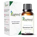 KAZIMA Geranium Essential Oil - Pure &amp; Natural Geranium Oil for Skin Care, Hair Care, Aromatherapy &amp; Massage | Geranium Oil for Face, Hair &amp; Scalp Care | Undiluted Essential Oil, 30 ml