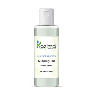 kazima nutmeg essential oil 15ml  pure amp natural nutmeg oil for hair skin amp scalp care  aromatherapy diffuser massage diy blends amp home fragrance