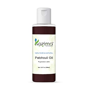 kazima patchouli essential oil - 100 pure natural amp undiluted for skin care amp hair care 200ml